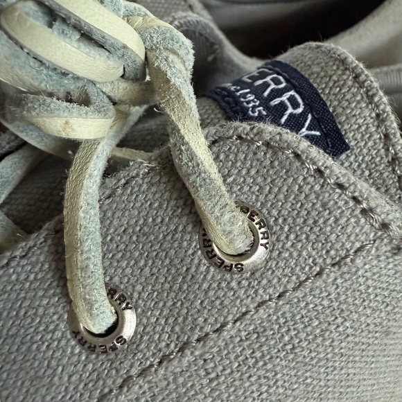 Sperry Top- Sider Crest Vibe Gray Canvas Sneaker Size 8 - Picture 5 of 14